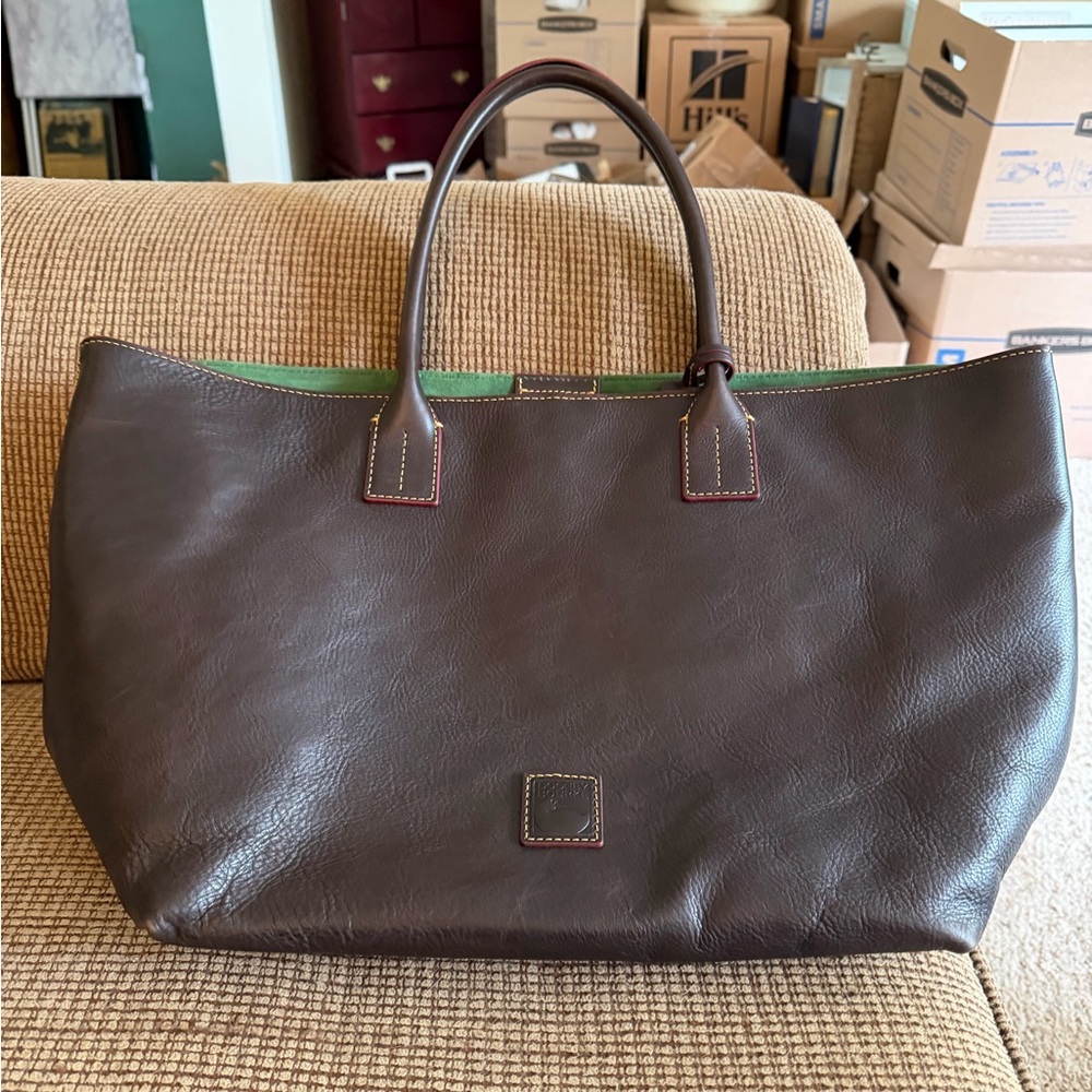 Dooney & Bourke Chocolate Brown Leather Tote
